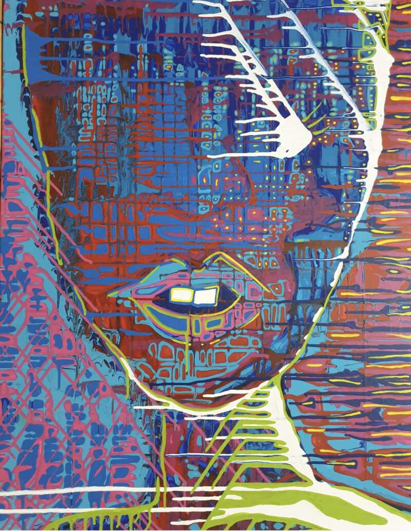 Maria Hennig: »found my light in the dark (sold)«, April 2022