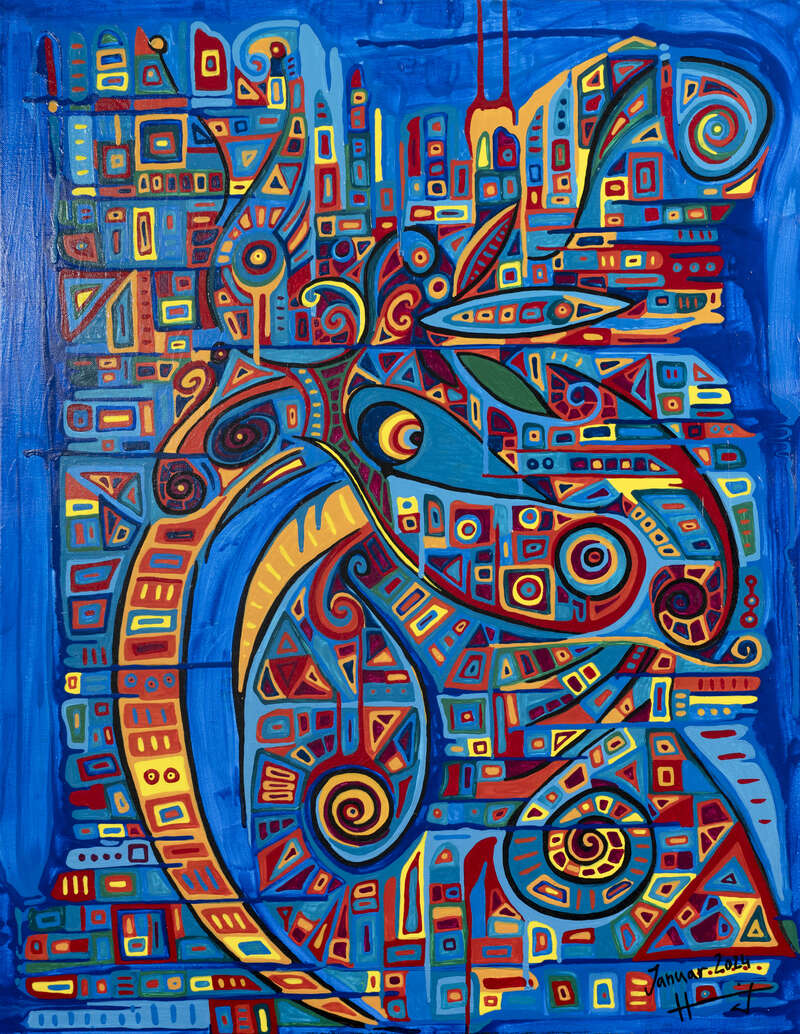 Maria Hennig: »out of cage (sold)«, Januar 2024
