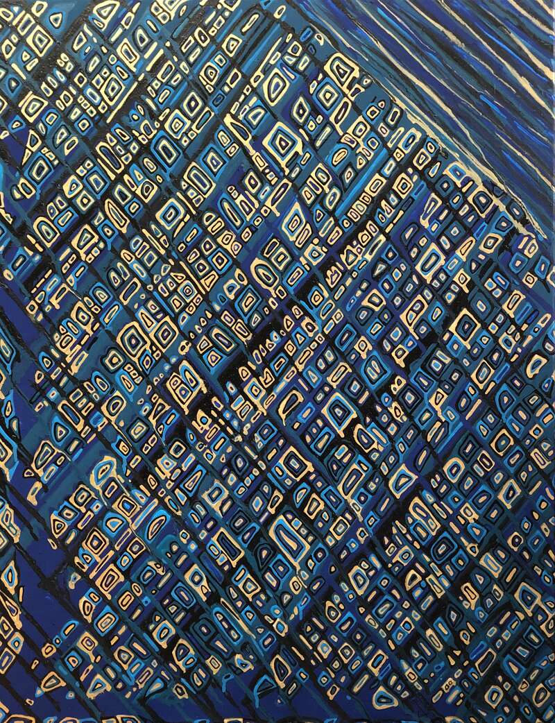 Maria Hennig: »blue print (sold)«, November 2024